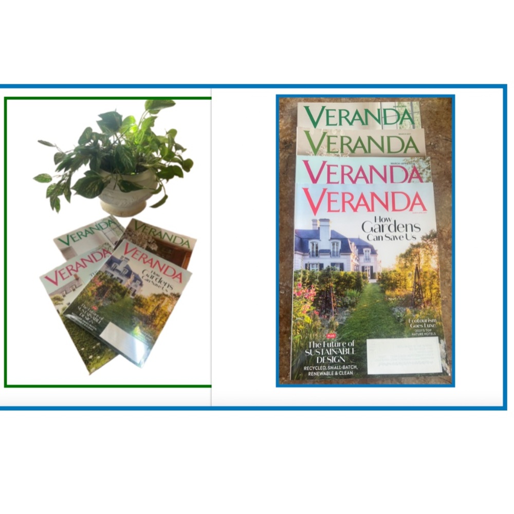 VERANDA MAGAZINES lot of 4 unread 03/2010, 03-04/2021, 03/2015, 03/2021